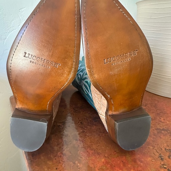 Lucchese Womens Caiman Cowboy Boots - Picture 5 of 8